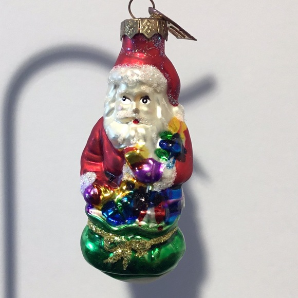 VTG Blown Glass Old Santa Christmas Ornament - Picture 9 of 16
